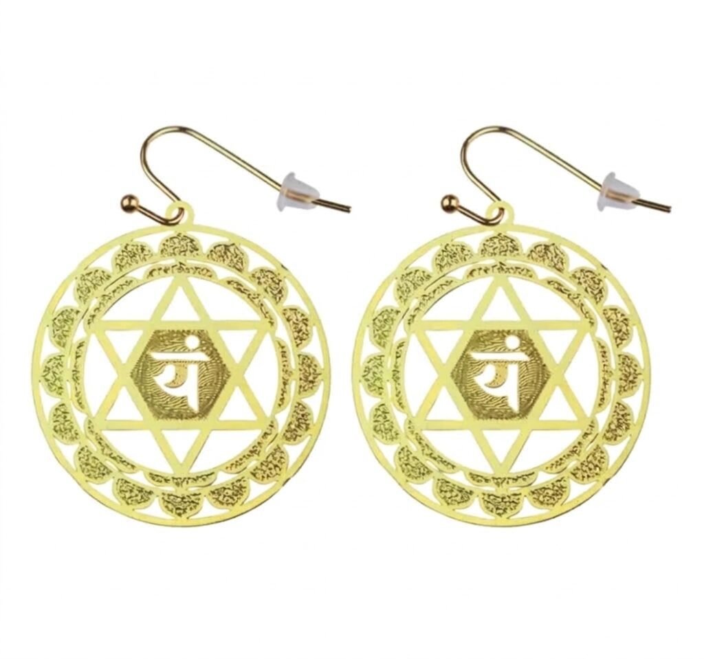 heart chakra 18kt gold plated 30mm earrings3