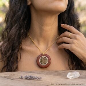 red jasper celtic pendant 2